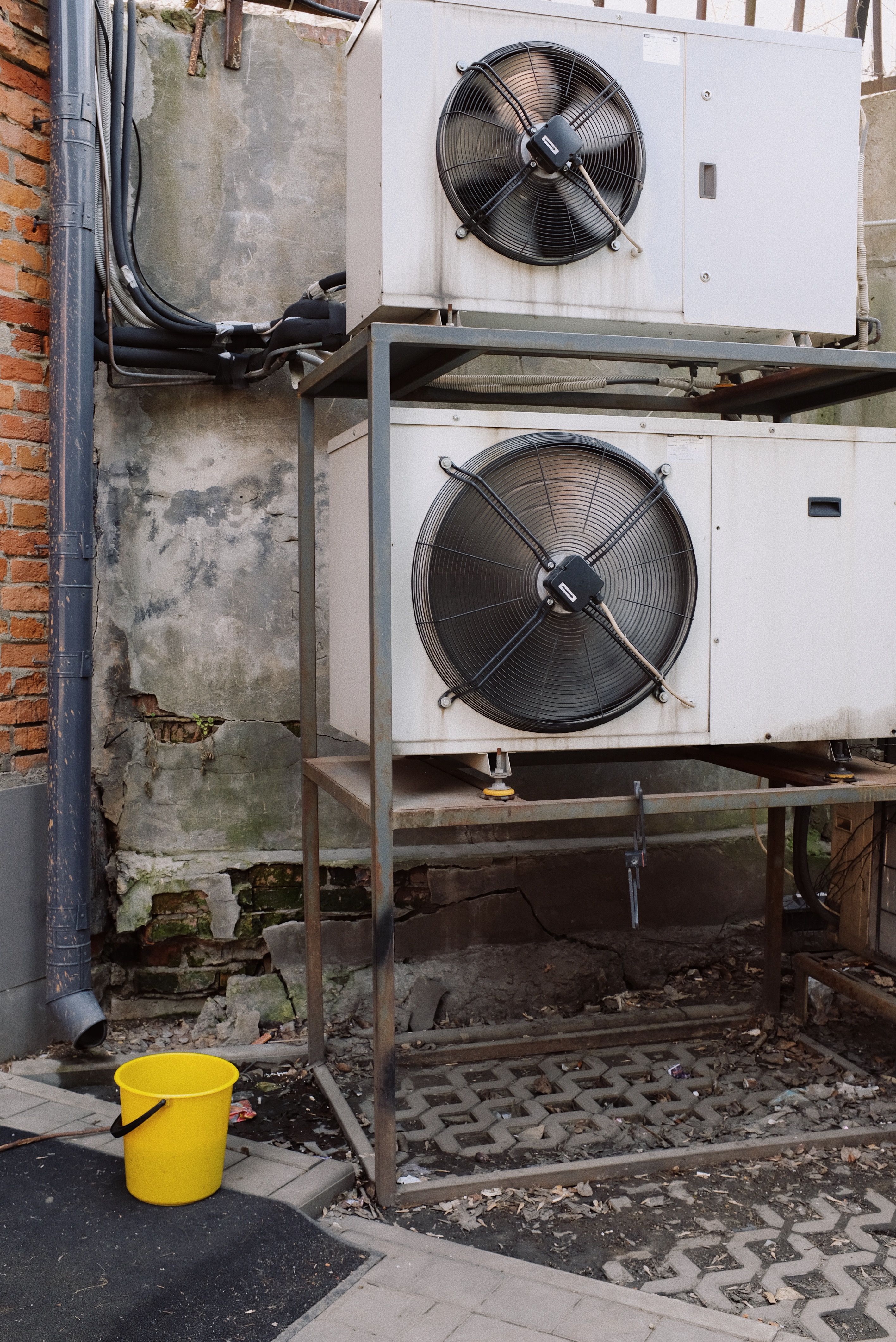Aircon outdoor compressor units